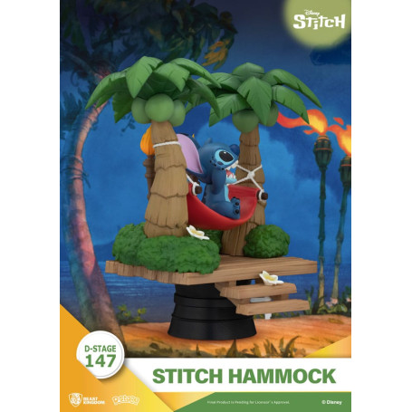 Beast Kingdom Disney Lilo & Stitch - Stitch Hammock - D-Stage