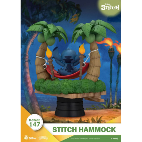 Beast Kingdom Disney Lilo & Stitch - Stitch Hammock - D-Stage