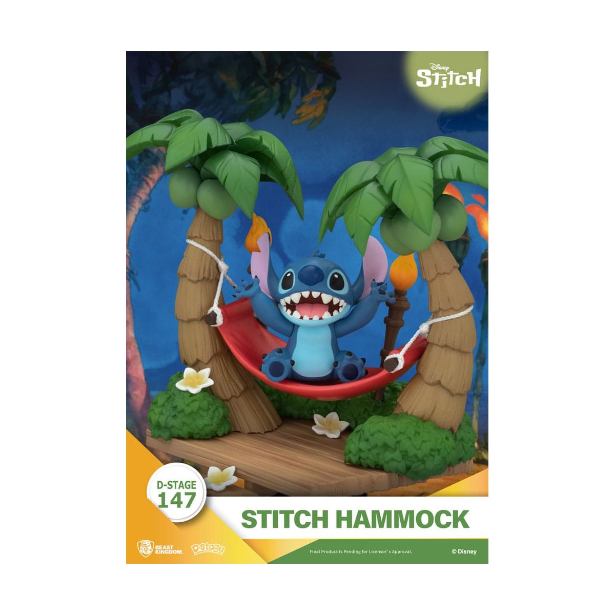 Beast Kingdom Disney Lilo & Stitch - Stitch Hammock - D-Stage