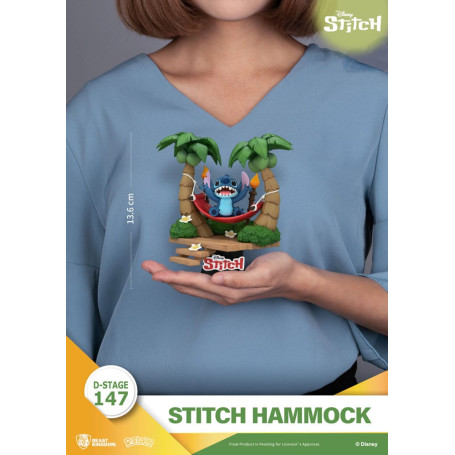 Beast Kingdom Disney Lilo & Stitch - Stitch Hammock - D-Stage