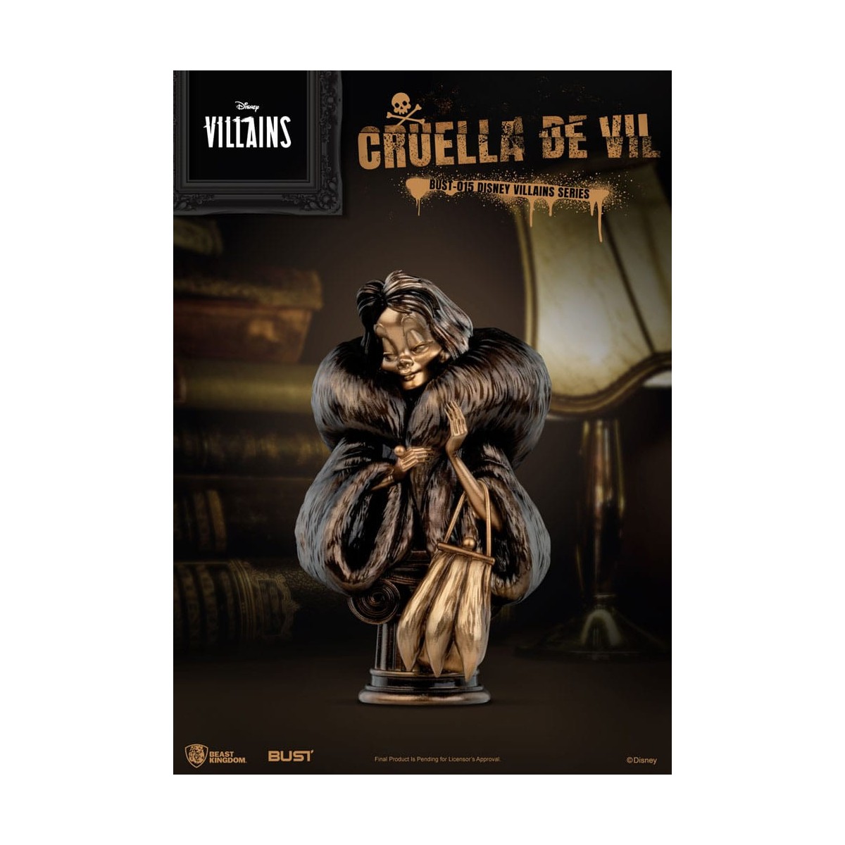 Beast Kingdom - Disney Villains Series Cruella De Vil pvc bust