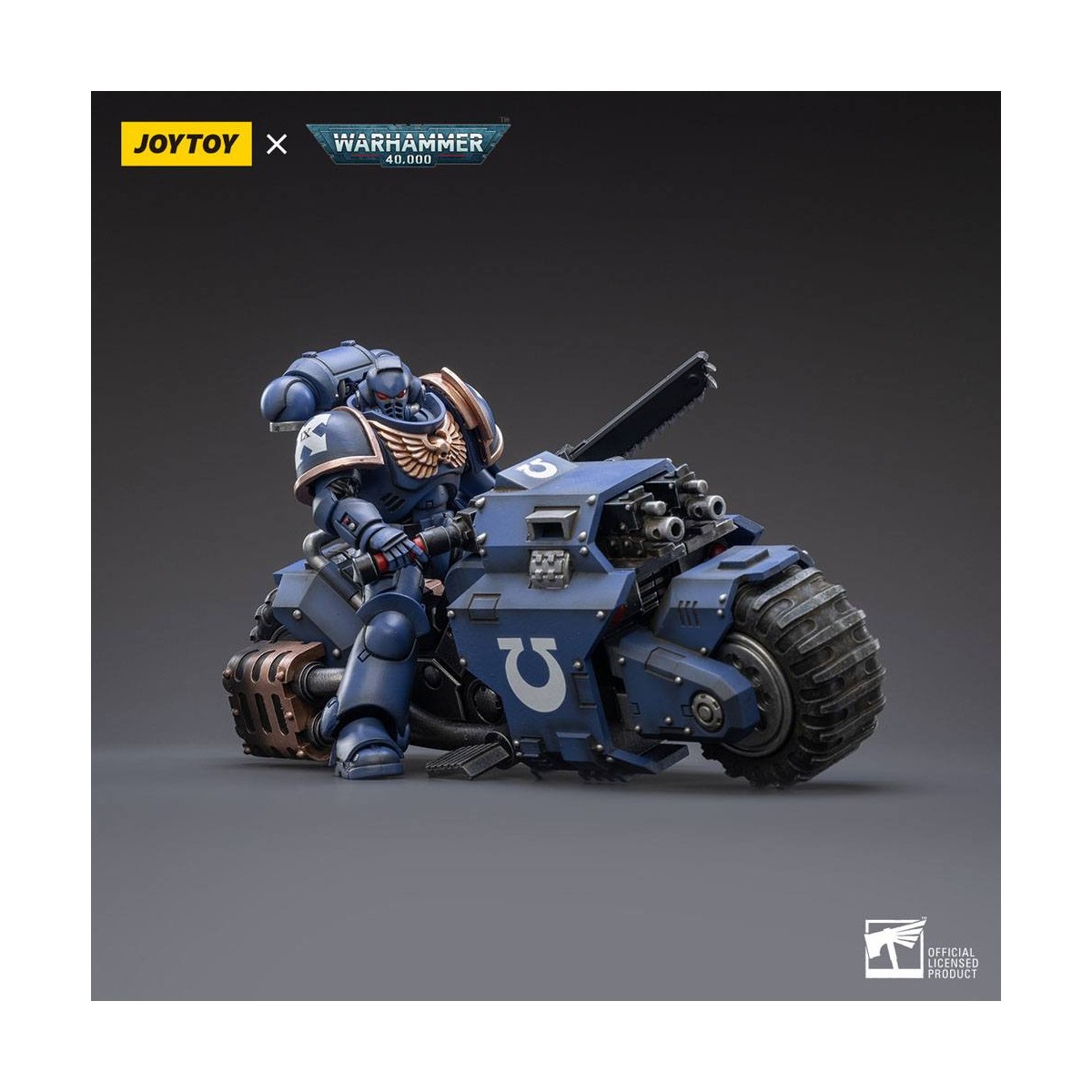 JoyToy Space Marines - Ultramarines - Outrider Bike 1/18 - Warhammer 40K