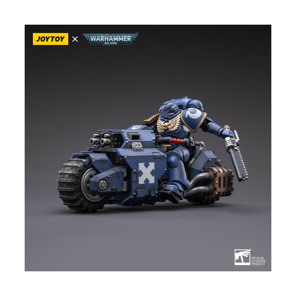 JoyToy Space Marines - Ultramarines - Outrider Bike 1/18 - Warhammer 40K