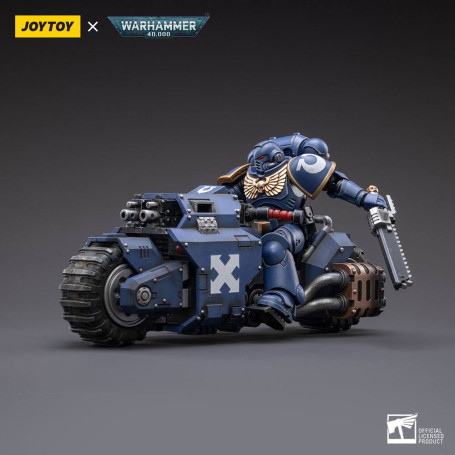 JoyToy Space Marines - Ultramarines - Outrider Bike 1/18 - Warhammer 40K