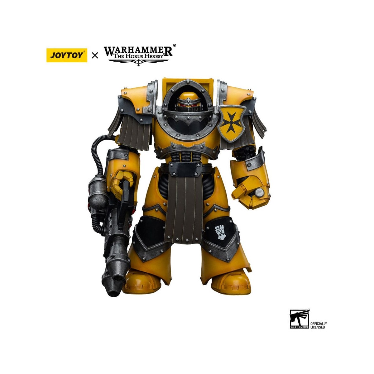 JoyToy Imperial Fists - Legion Cataphractii Terminator Squad - Legion Cataphractii with Heavy Flamer 1/18