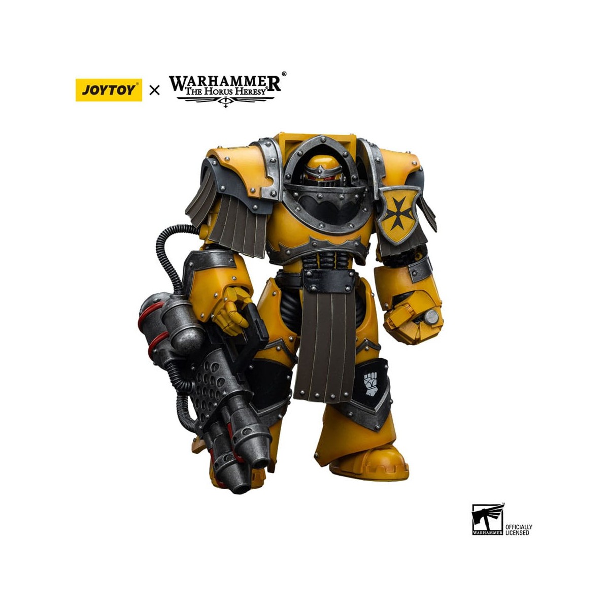 JoyToy Imperial Fists - Legion Cataphractii Terminator Squad - Legion Cataphractii with Heavy Flamer 1/18