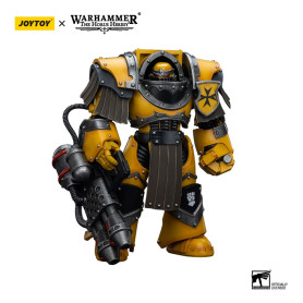 JoyToy Imperial Fists - Legion Cataphractii Terminator Squad - Legion Cataphractii with Heavy Flamer 1/18