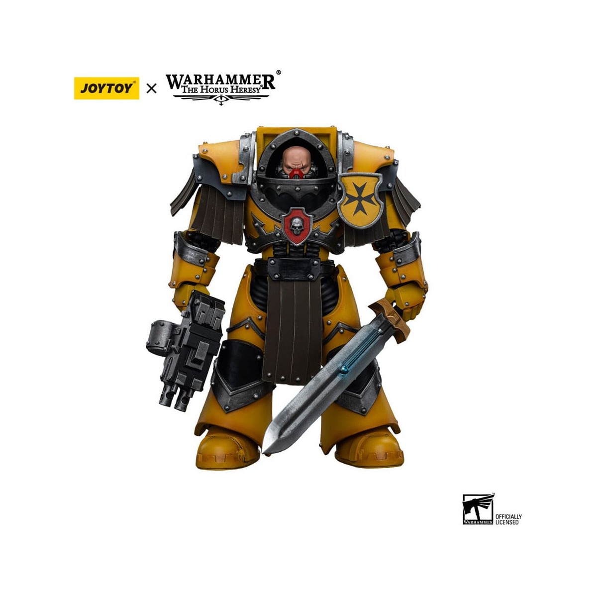JoyToy Imperial Fists - Legion Cataphractii Terminator Squad - Legion Cataphractii with Power Sword 1/18