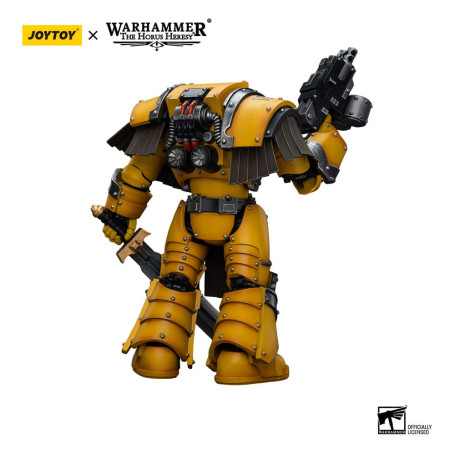 JoyToy Imperial Fists - Legion Cataphractii Terminator Squad - Legion Cataphractii with Power Sword 1/18