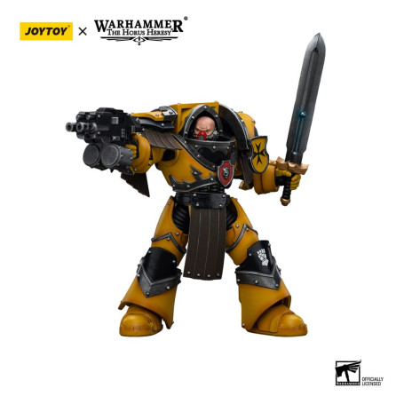 JoyToy Imperial Fists - Legion Cataphractii Terminator Squad - Legion Cataphractii with Power Sword 1/18