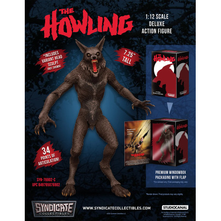 Syndicate Collectibles - The Howling - Werewolf 1/12