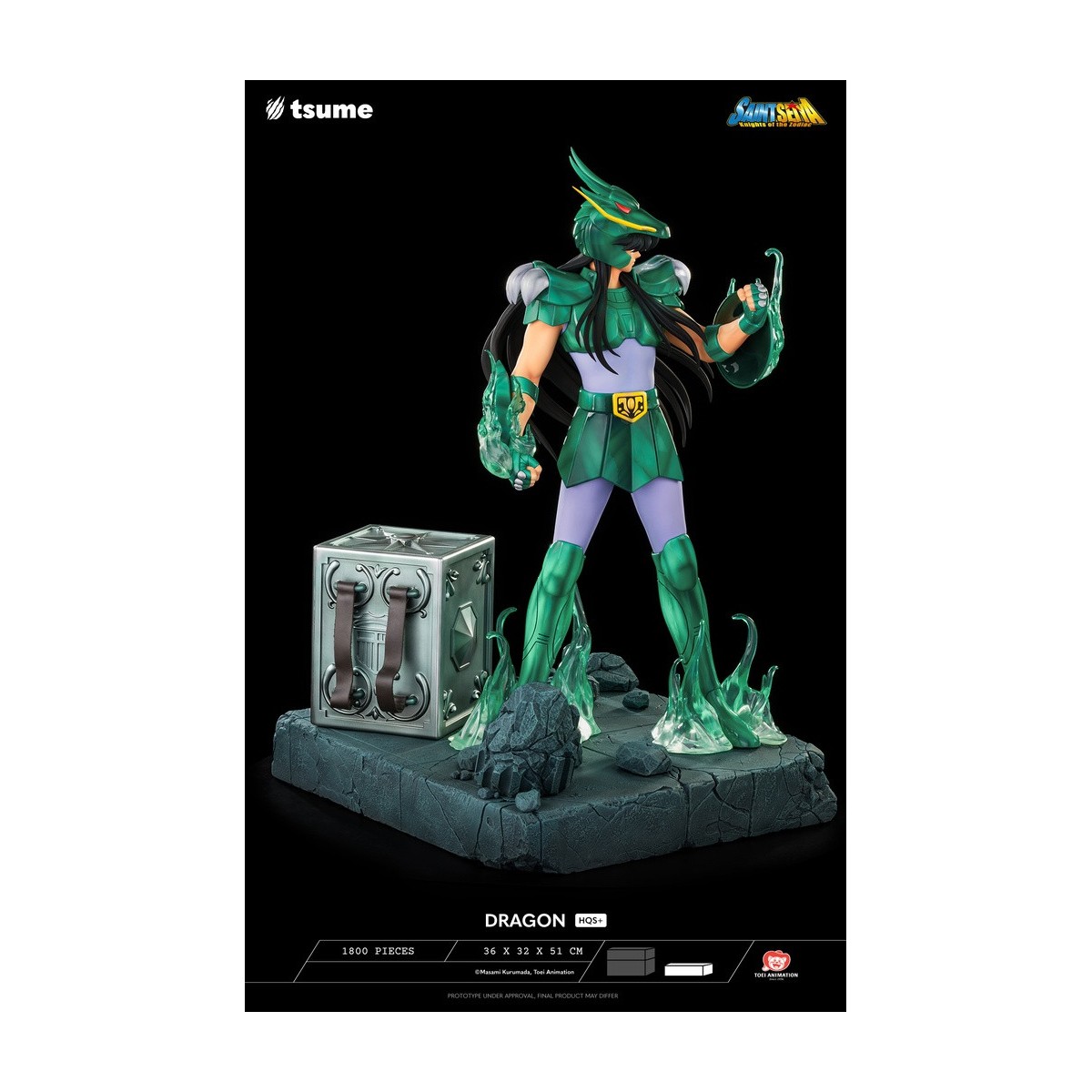 Tsume Statue HQS+ Saint Seiya - Shiryu of the Dragon V.1 1/4