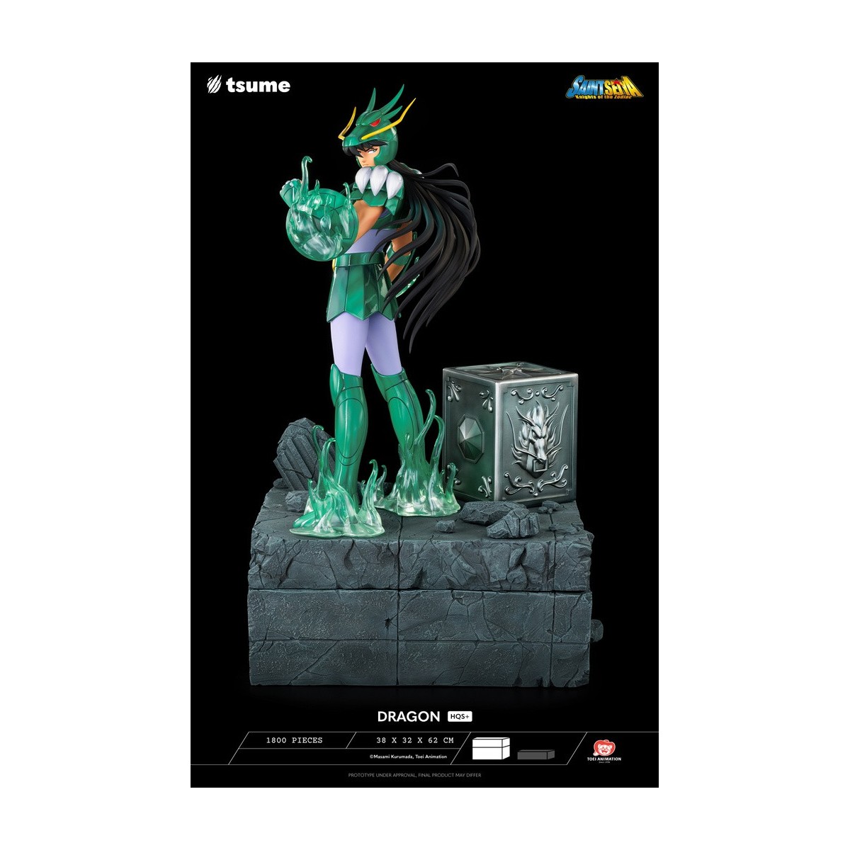 Tsume Statue HQS+ Saint Seiya - Shiryu of the Dragon V.1 1/4
