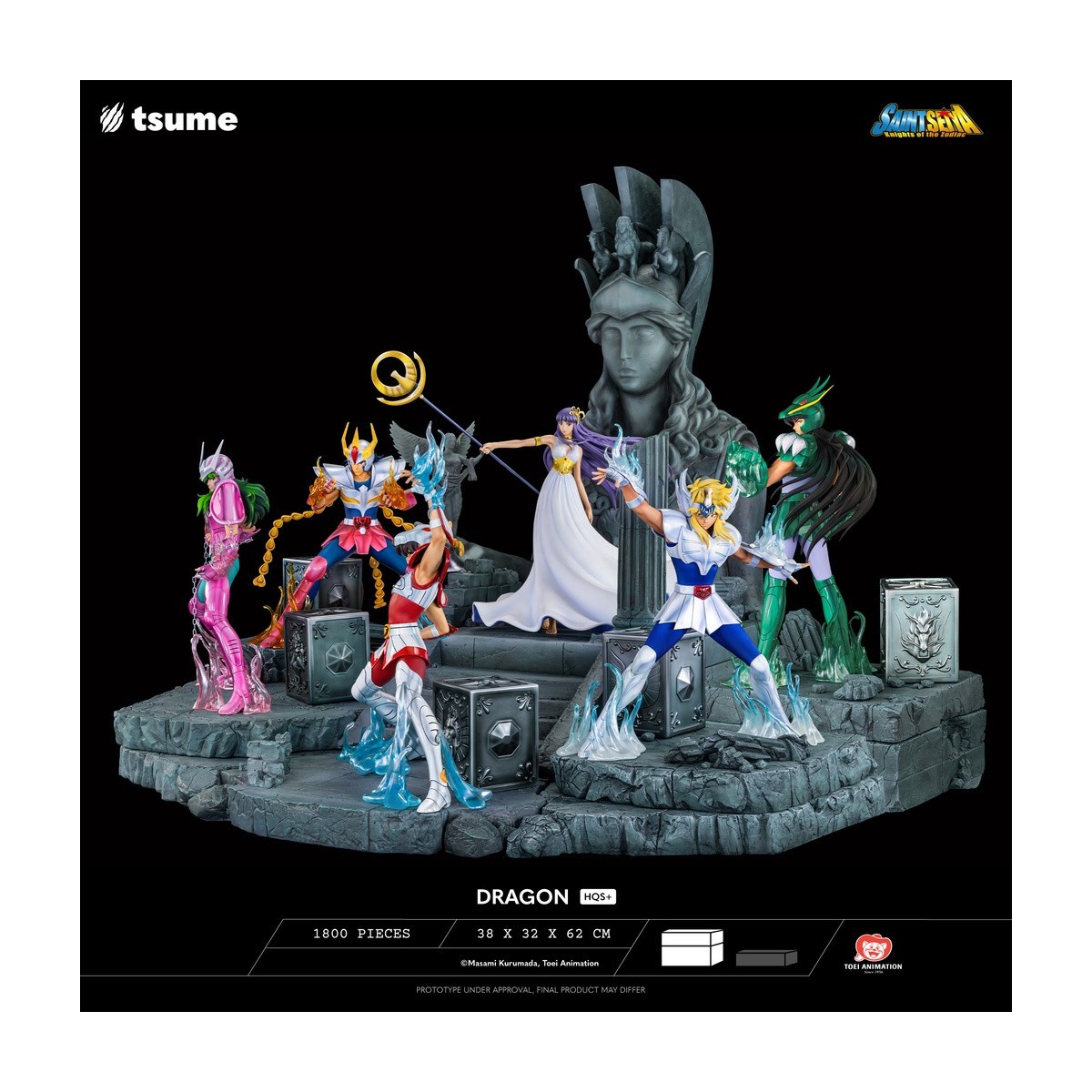 Tsume Statue HQS+ Saint Seiya - Shiryu of the Dragon V.1 1/4