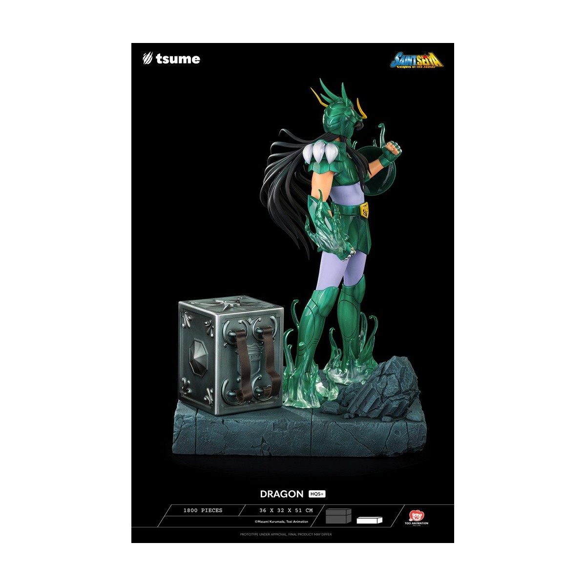 Tsume Statue HQS+ Saint Seiya - Shiryu of the Dragon V.1 1/4