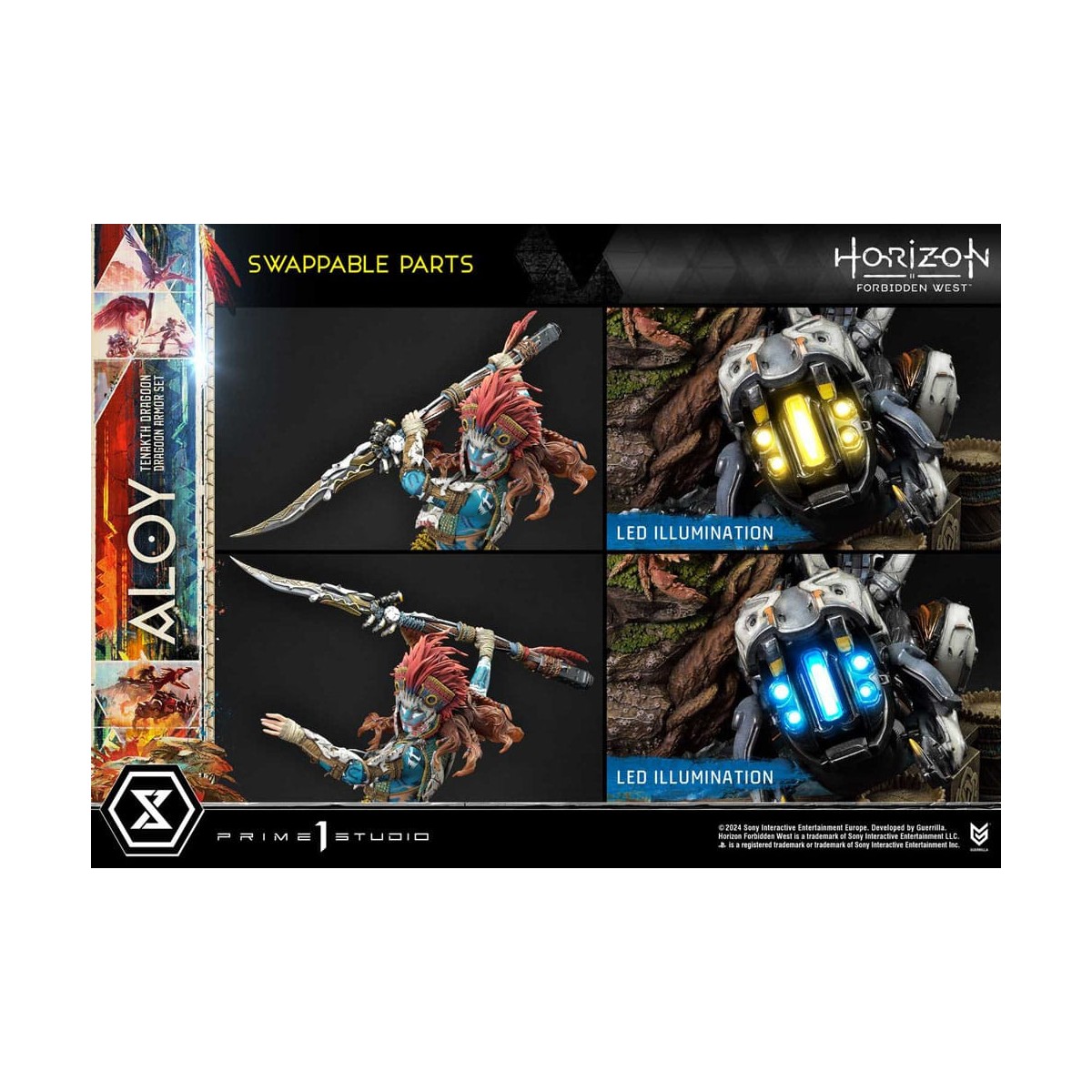 Prime 1 Studio - Aloy Bonus Version Tenakth Dragoon - Horizon Forbidden West Ultimate Premium Masterline Series 1/4
