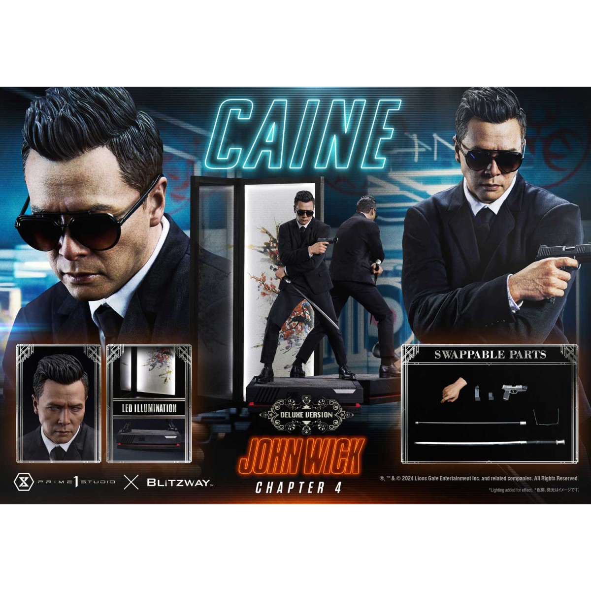 Prime 1 Studio - John Wick Chapter 4 Ultimate Premium Masterline Series 1/4 Caine Deluxe Version