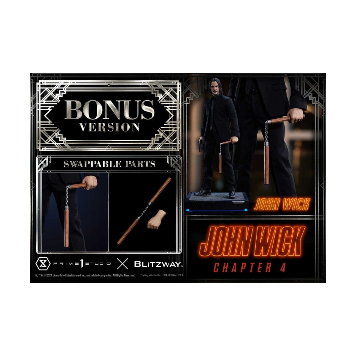 Prime 1 Studio - John Wick Chapter 4 Ultimate Premium Masterline Series 1/4 John Wick Deluxe Bonus Version