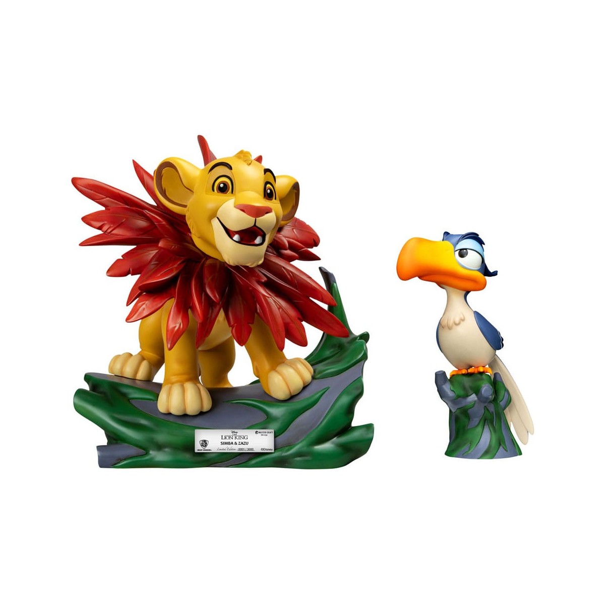 Disney - Beast Kingdom Master Craft Little Simba & Zazu - The Lion King