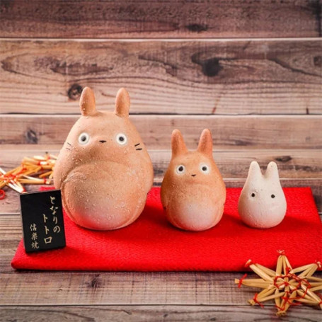 Maison Ghibli - Three Totoro Shigaraki Statuettes - My Neighbor Totoro