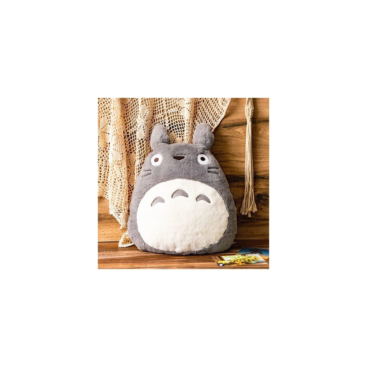Maison Ghibli Coussin Nakayoshi Totoro Gris - My Neighbor Totoro