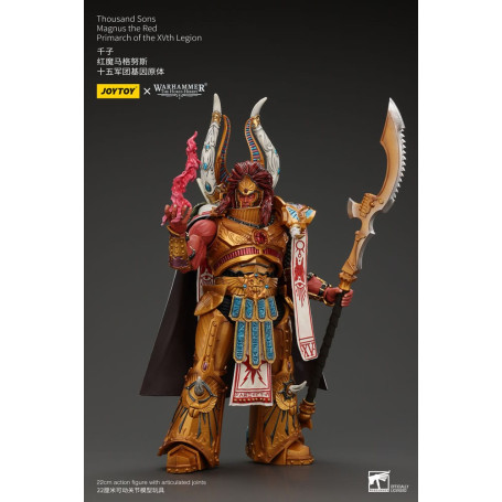 JoyToy Space Marines - Thousand sons Magnus the Red Primarch of the XVth Legion - 1/18 - Warhammer The Horus Heresy
