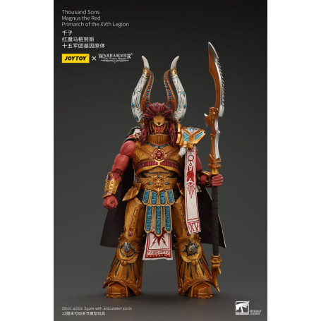 JoyToy Space Marines - Thousand sons Magnus the Red Primarch of the XVth Legion - 1/18 - Warhammer The Horus Heresy