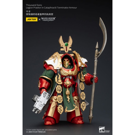 JoyToy Space Marines - Thousand sons Legion Praetor in Cataphractii Terminator Armour - 1/18 - The Horus Heresy