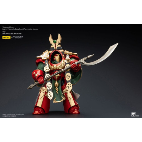 JoyToy Space Marines - Thousand sons Legion Praetor in Cataphractii Terminator Armour - 1/18 - The Horus Heresy