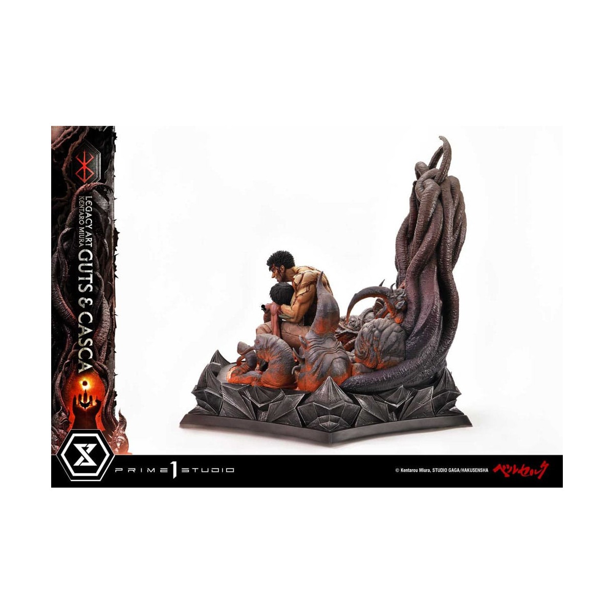 Prime 1 Studio Berserk - Kentaro Miura Legacy Art Berserker GUTS & CASCA 1/6 Scale Statue Bonus Version