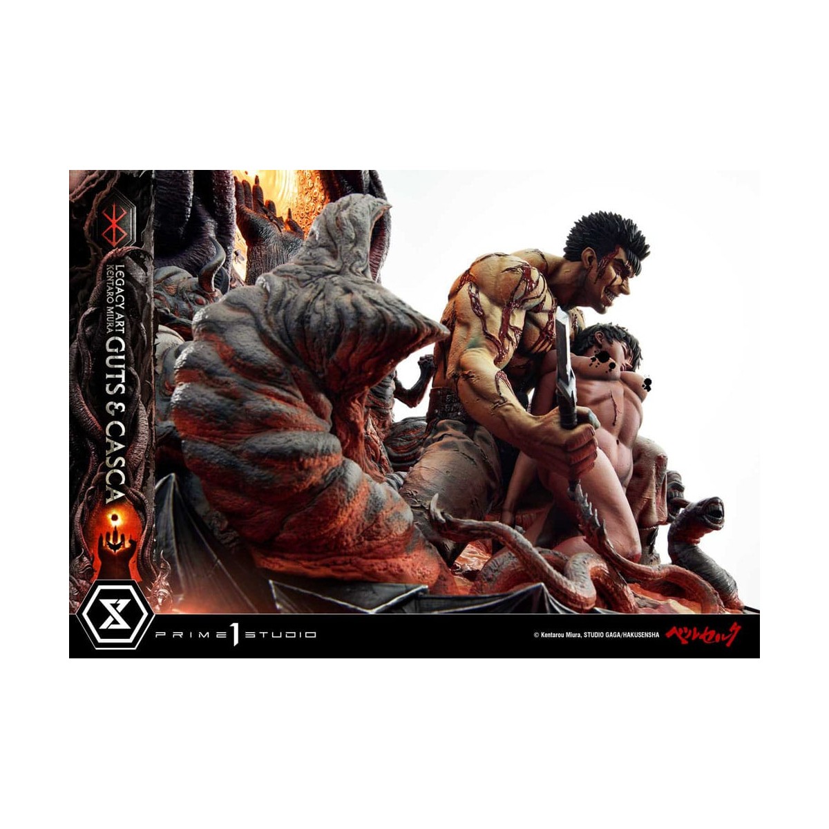 Prime 1 Studio Berserk - Kentaro Miura Legacy Art Berserker GUTS & CASCA 1/6 Scale Statue Bonus Version