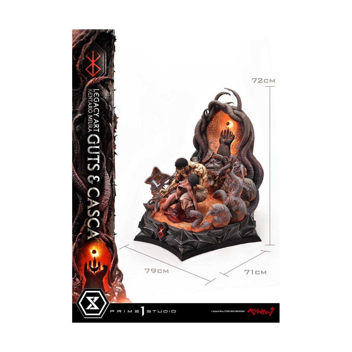 Prime 1 Studio Berserk - Kentaro Miura Legacy Art Berserker GUTS & CASCA 1/6 Scale Statue