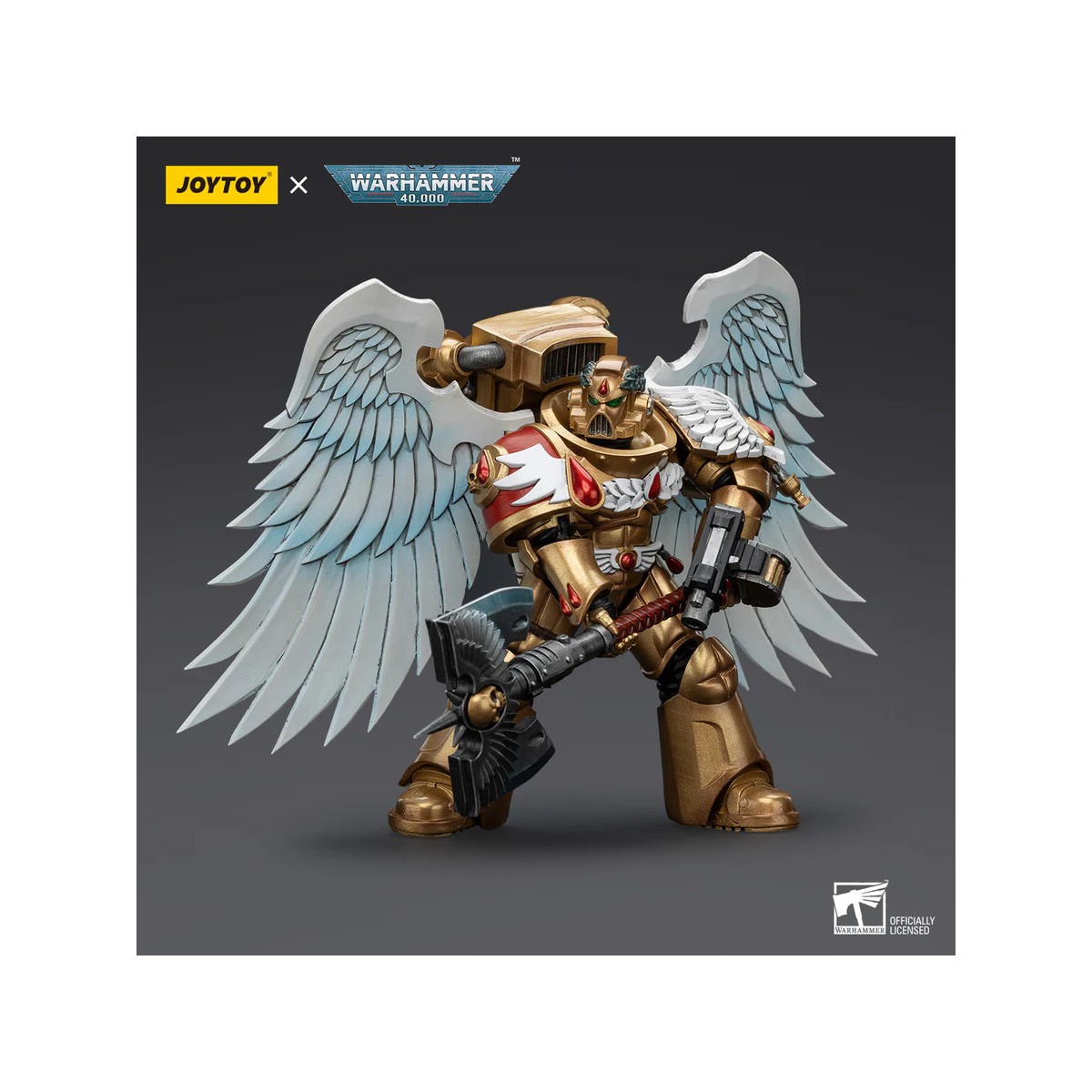 JoyToy Space Marines - Blood Angels Sanguinary Guard - Sanguinary Guard with Axe 1/18 - Warhammer 40K