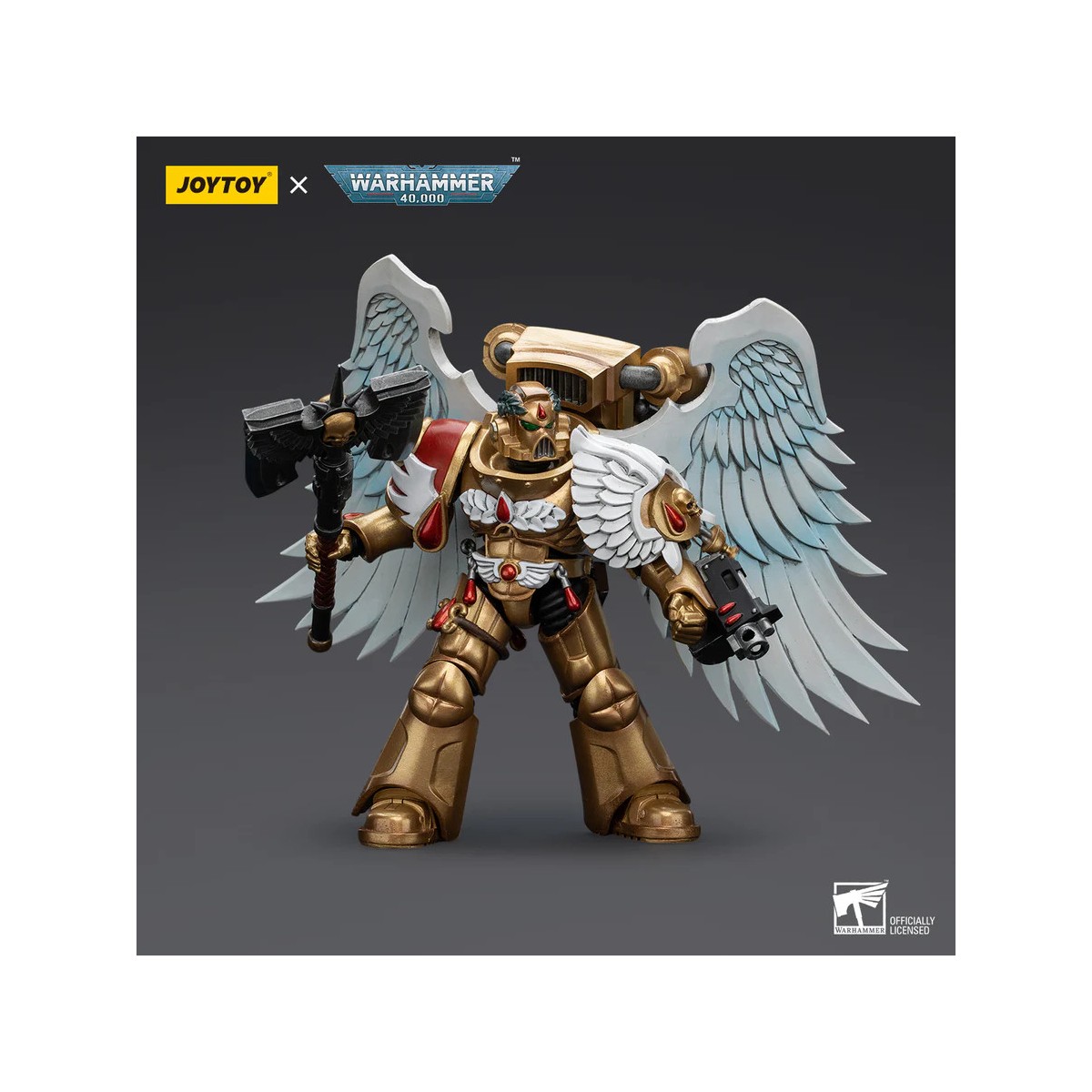JoyToy Space Marines - Blood Angels Sanguinary Guard - Sanguinary Guard with Axe 1/18 - Warhammer 40K