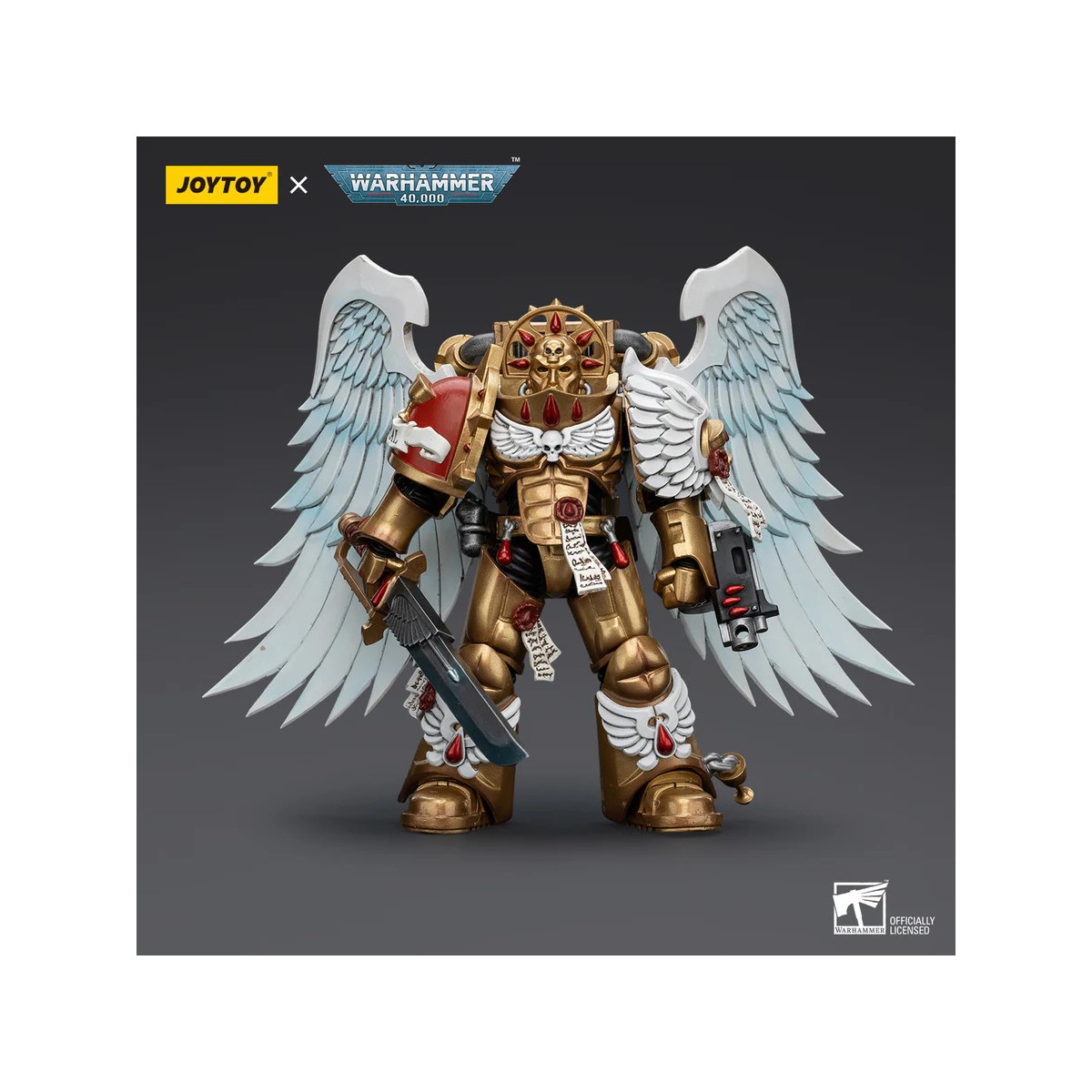 JoyToy Space Marines - Blood Angels Sanguinary Guard - Sanguinary Guard with Power Sword 1/18