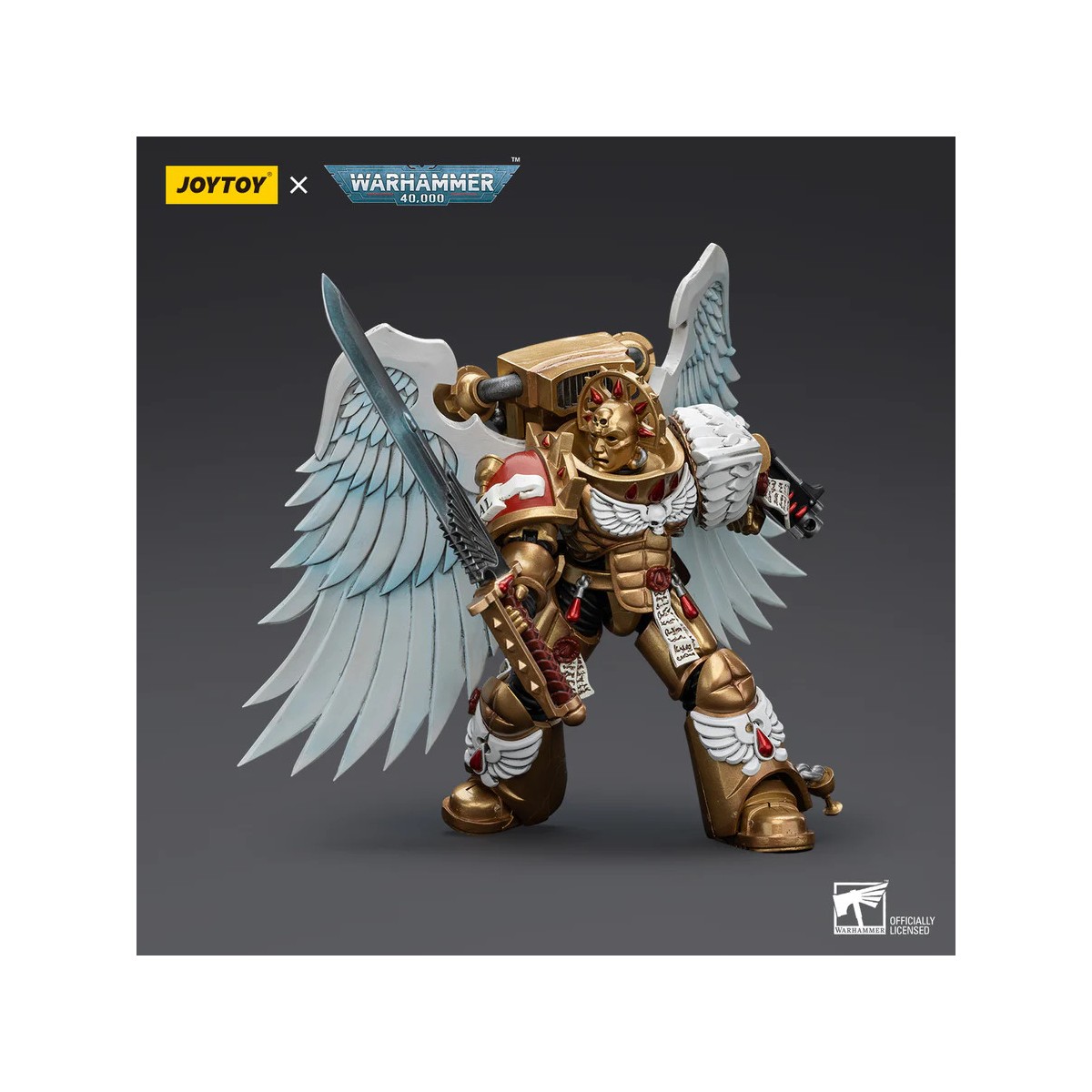 JoyToy Space Marines - Blood Angels Sanguinary Guard - Sanguinary Guard with Power Sword 1/18