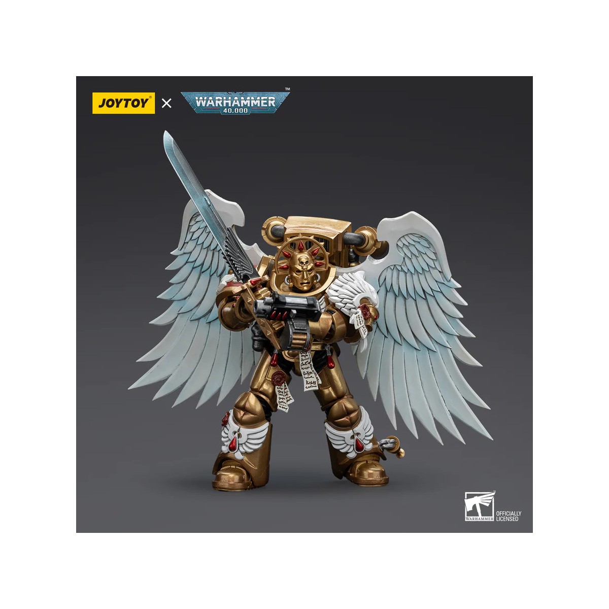 JoyToy Space Marines - Blood Angels Sanguinary Guard - Sanguinary Guard with Power Sword 1/18