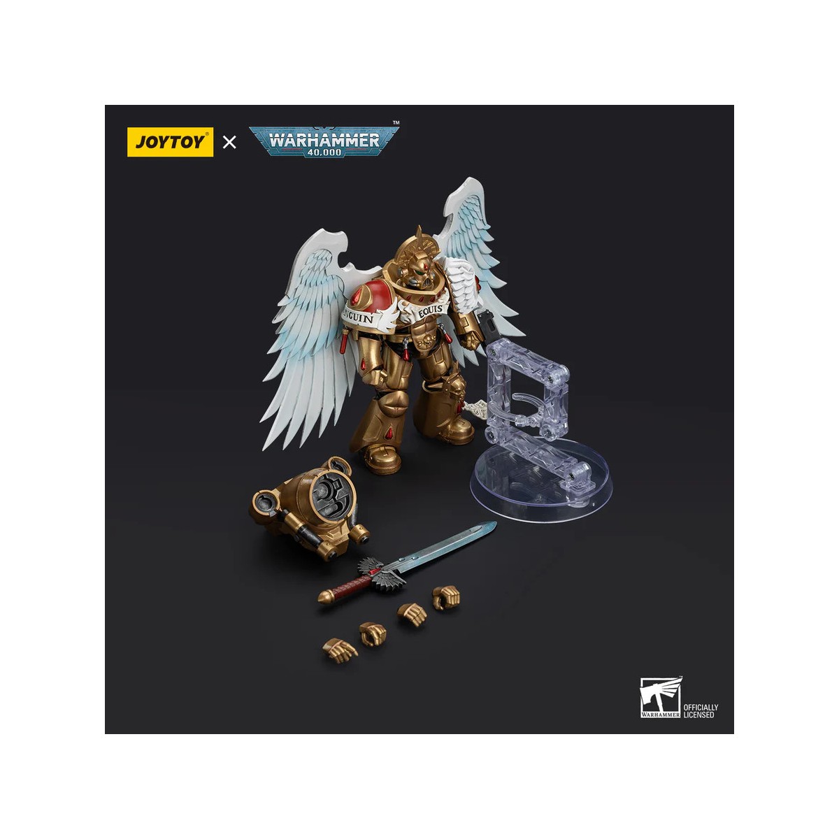 JoyToy Space Marines - Blood Angels Sanguinary Guard - Sanguinary Guard with Power Sword 1/18