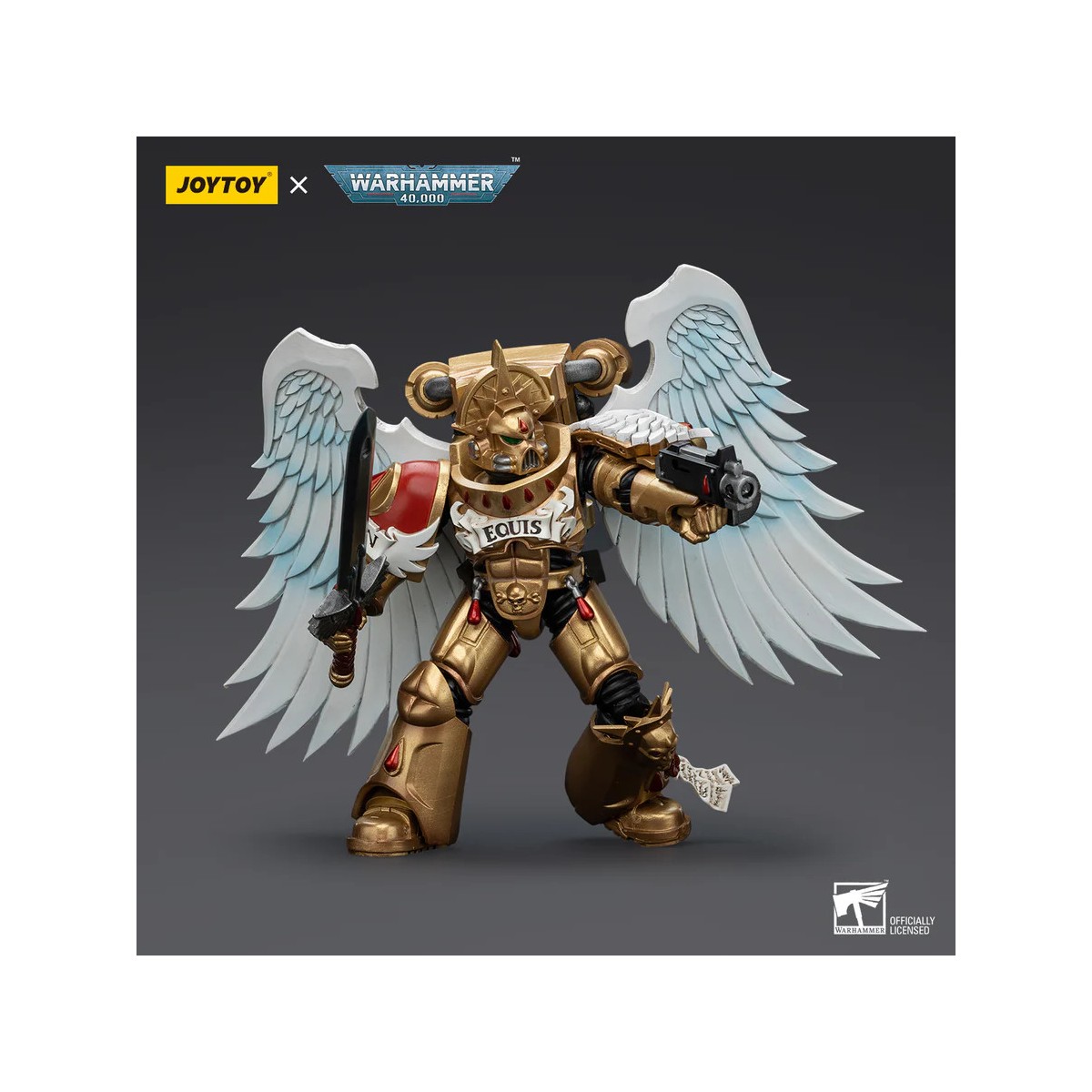 JoyToy Space Marines - Blood Angels Sanguinary Guard - Sanguinary Guard with Power Sword 1/18
