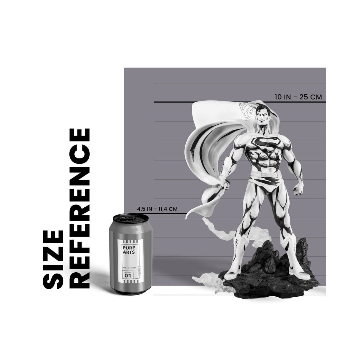 Pure Arts - PX Statuette - Superman Black & White Version 1/8