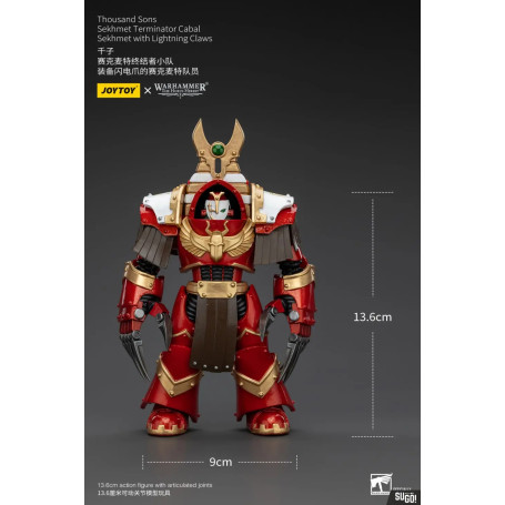 JoyToy Space Marines - Thousand sons Sekhmet Terminator Cabal - Sekhmet With Lightning Claws - The Horus Heresy