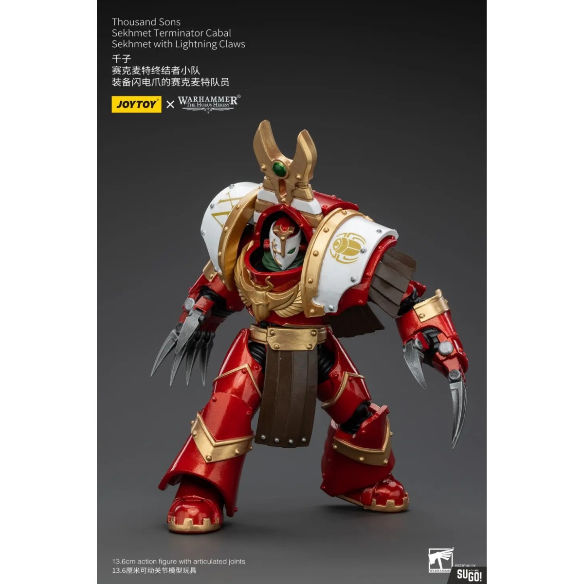 JoyToy Space Marines - Thousand sons Sekhmet Terminator Cabal - Sekhmet With Lightning Claws - The Horus Heresy