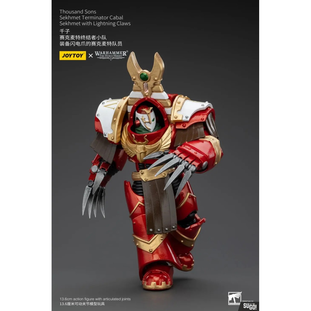 JoyToy Space Marines - Thousand sons Sekhmet Terminator Cabal - Sekhmet With Lightning Claws - The Horus Heresy