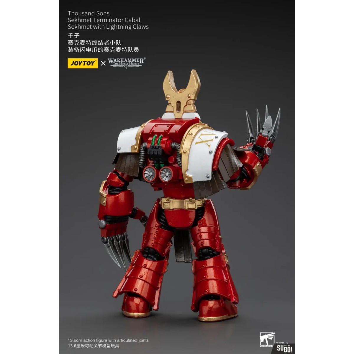 JoyToy Space Marines - Thousand sons Sekhmet Terminator Cabal - Sekhmet With Lightning Claws - The Horus Heresy