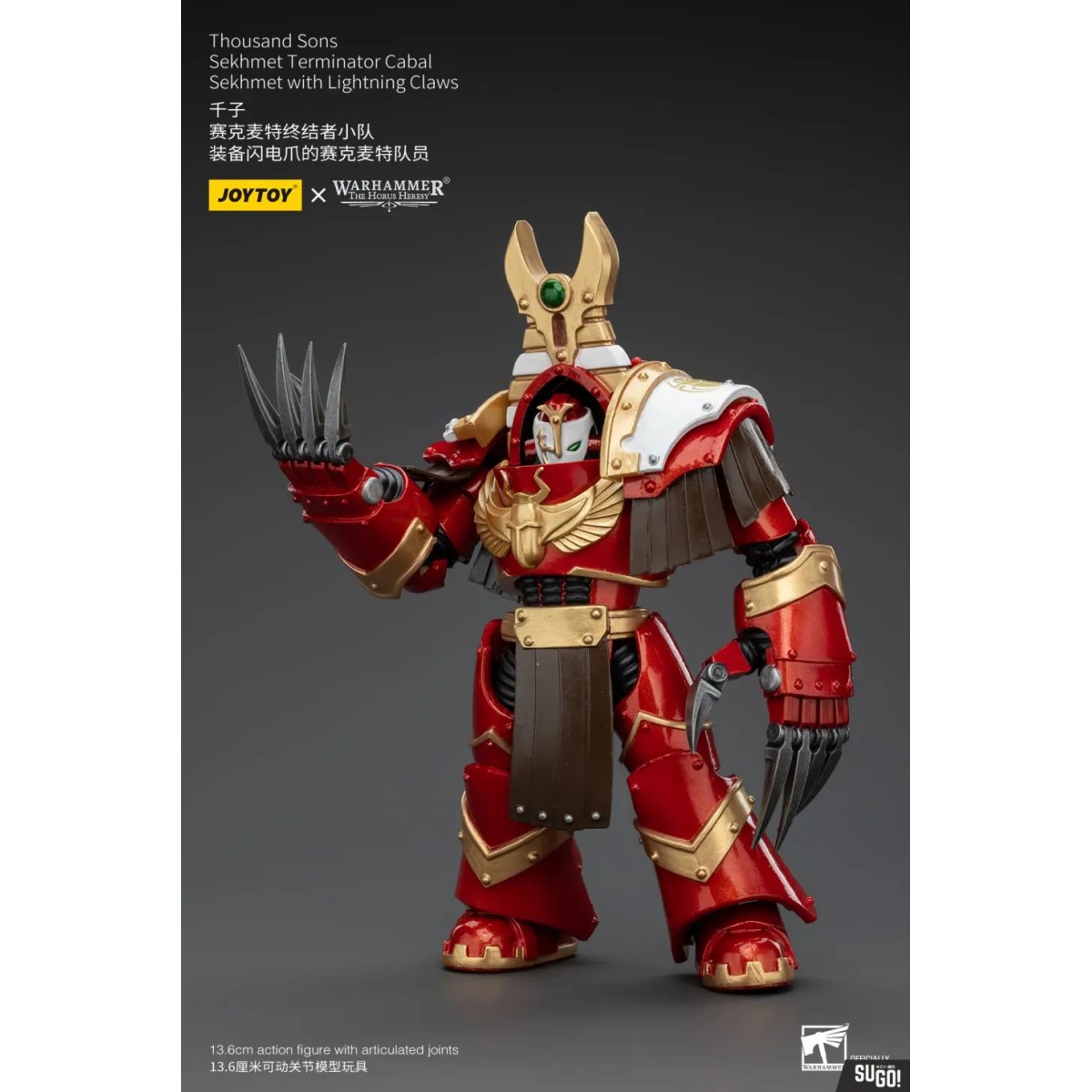 JoyToy Space Marines - Thousand sons Sekhmet Terminator Cabal - Sekhmet With Lightning Claws - The Horus Heresy