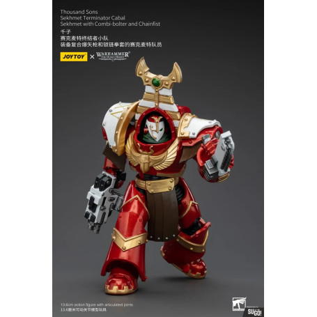 JoyToy Space Marines - Thousand sons Sekhmet Terminator Cabal - Sekhmet With Combi-Bolter And Chainfist - The Horus Heresy