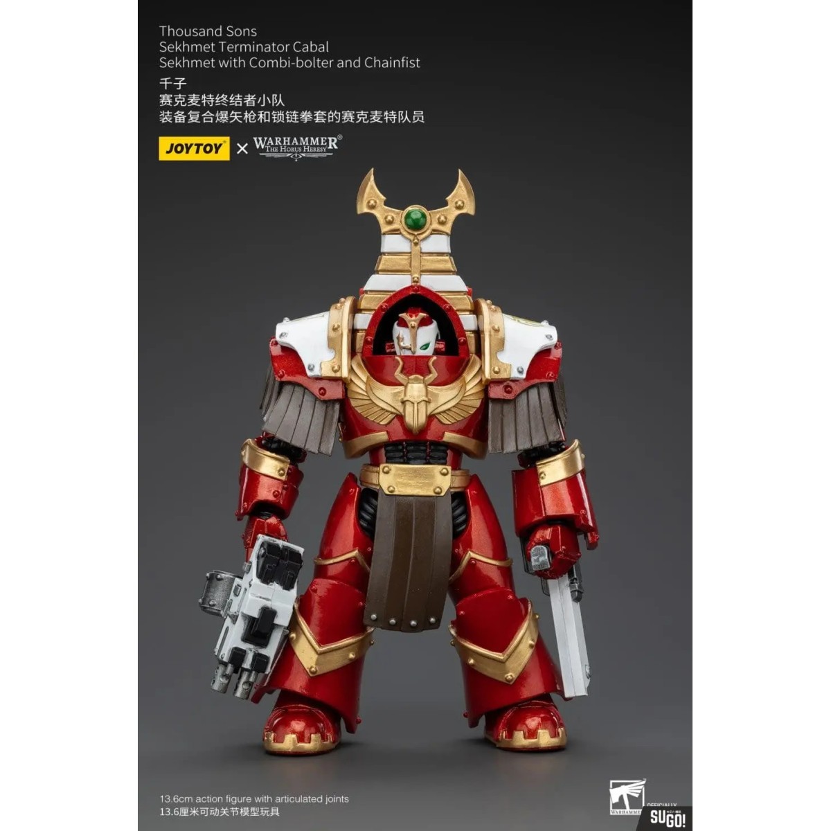 JoyToy Space Marines - Thousand sons Sekhmet Terminator Cabal - Sekhmet With Combi-Bolter And Chainfist - The Horus Heresy