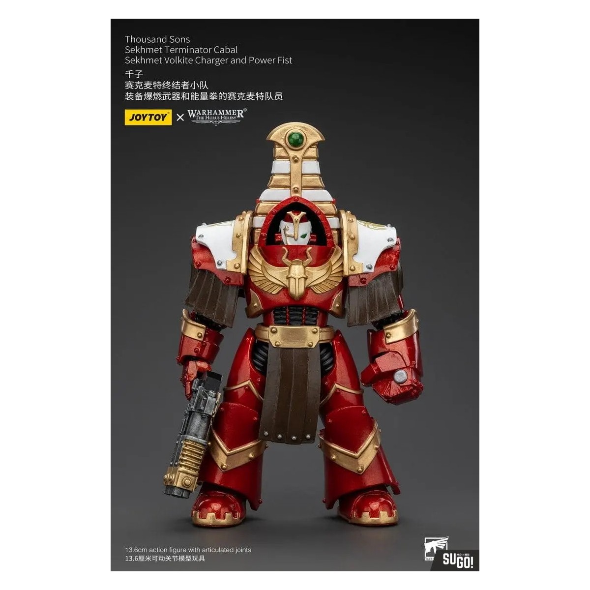 JoyToy Space Marines - Thousand sons Sekhmet Terminator Cabal - Sekhmet With Volkite Charger and Power Fist