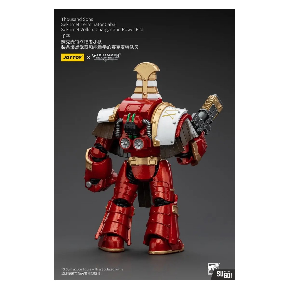 JoyToy Space Marines - Thousand sons Sekhmet Terminator Cabal - Sekhmet With Volkite Charger and Power Fist