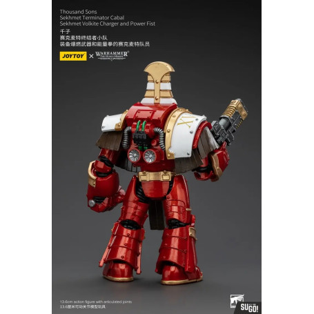 JoyToy Space Marines - Thousand sons Sekhmet Terminator Cabal - Sekhmet With Volkite Charger and Power Fist